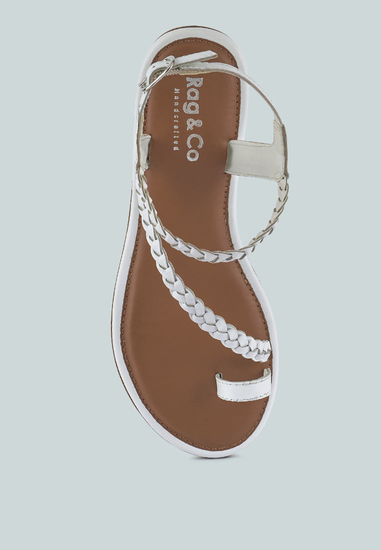 Stallone Braided Flat Sandals - Tigbul's Variety Fashion Shop