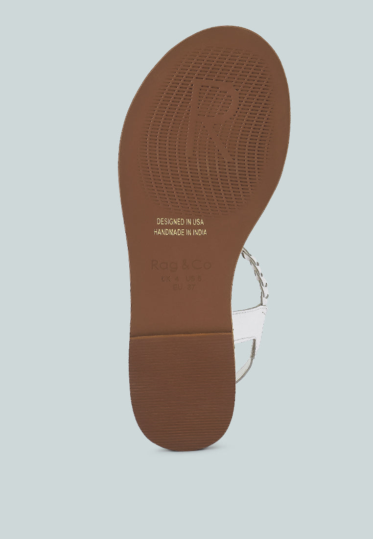 Stallone Braided Flat Sandals - Tigbul's Variety Fashion Shop