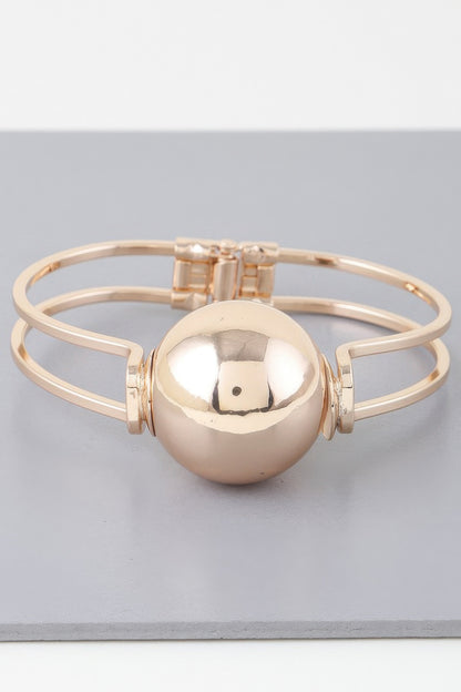 Statement Sphere Cuff Bracelet - Tigbul's Variety Fashion Shop