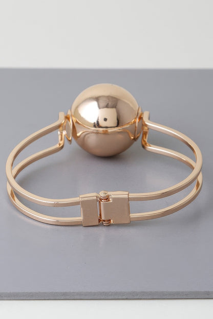 Statement Sphere Cuff Bracelet - Tigbul's Variety Fashion Shop