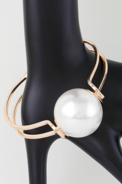 Statement Sphere Cuff Bracelet - Tigbul's Variety Fashion Shop