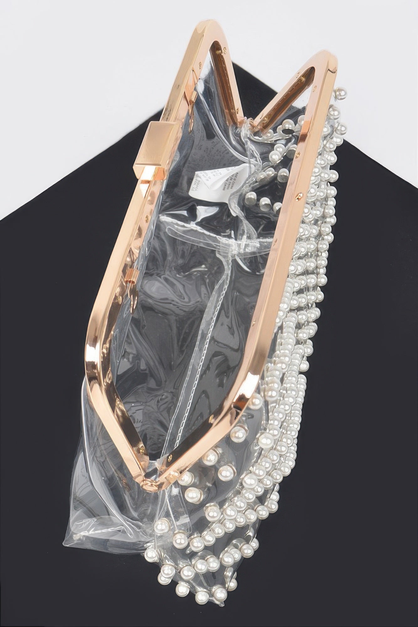 Stone Studded Transparent Clutch - Tigbul's Variety Fashion Shop