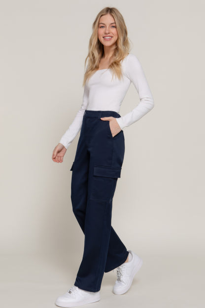 Straight Fit Long Pants - Tigbul's Variety Fashion Shop