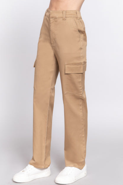 Straight Fit Long Pants - Tigbul's Variety Fashion Shop