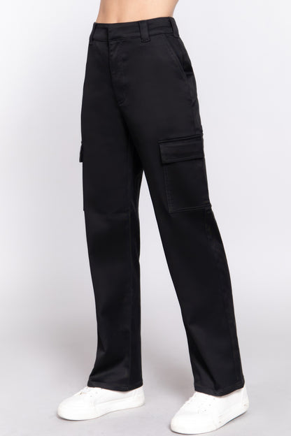 Straight Fit Long Pants - Tigbul's Variety Fashion Shop