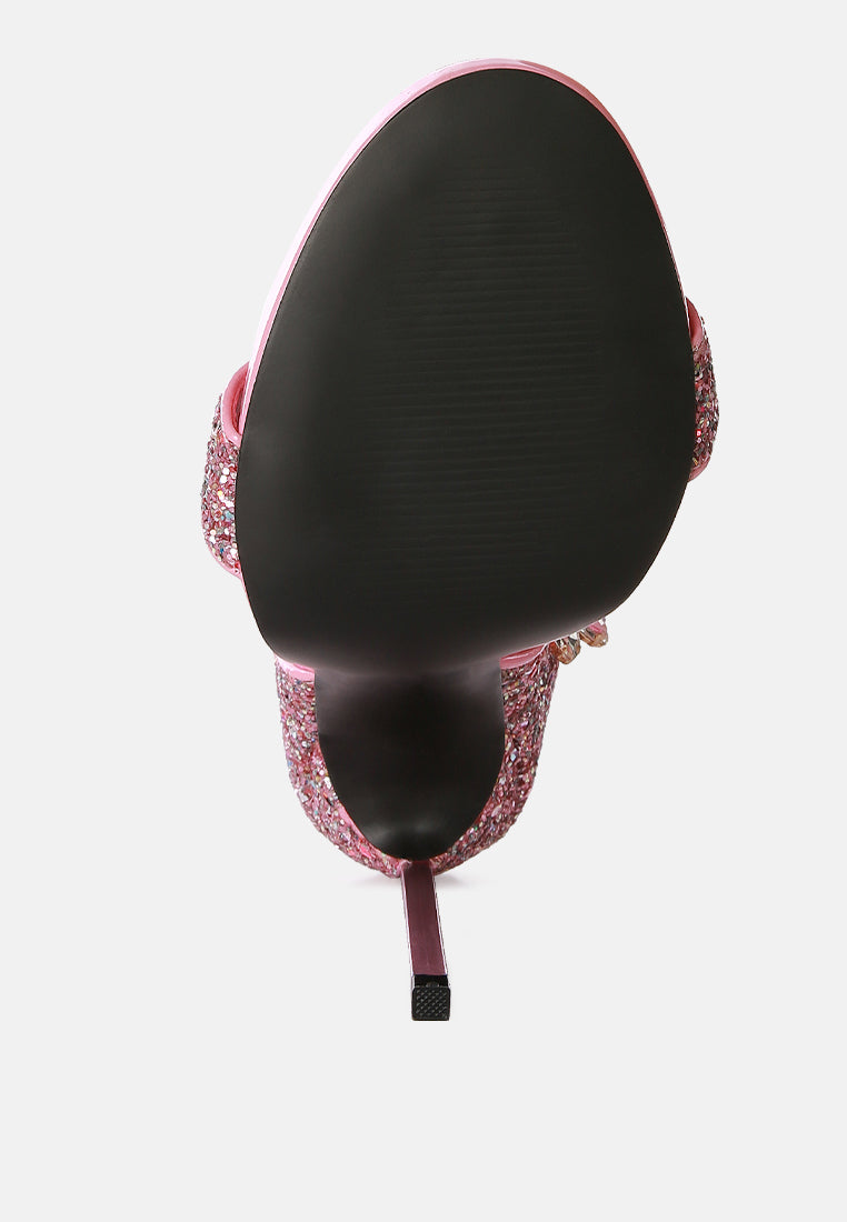 Straight Fire High Heel Glitter Stilettos - Tigbul's Variety Fashion Shop
