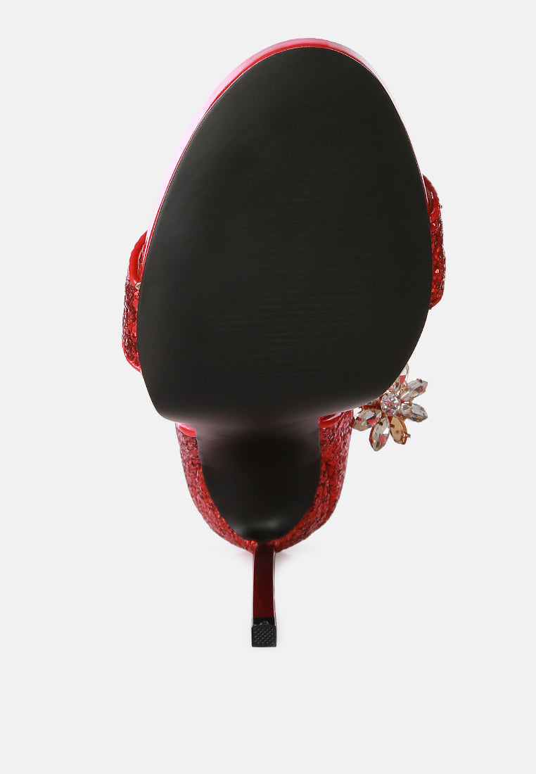 Straight Fire High Heel Glitter Stilettos - Tigbul's Variety Fashion Shop