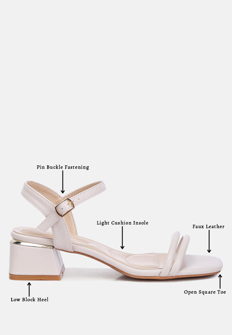 Sulein Ankle Strap Low Block Heels - Tigbul's Variety Fashion Shop
