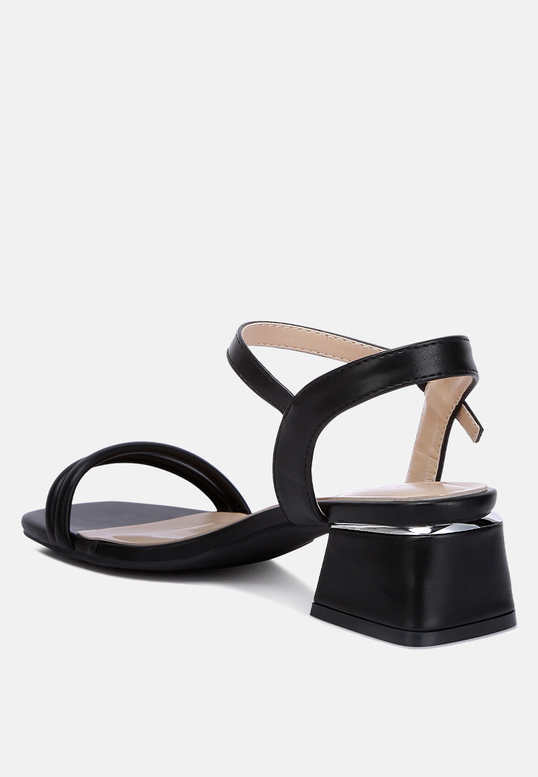 Sulein Ankle Strap Low Block Heels - Tigbul's Variety Fashion Shop
