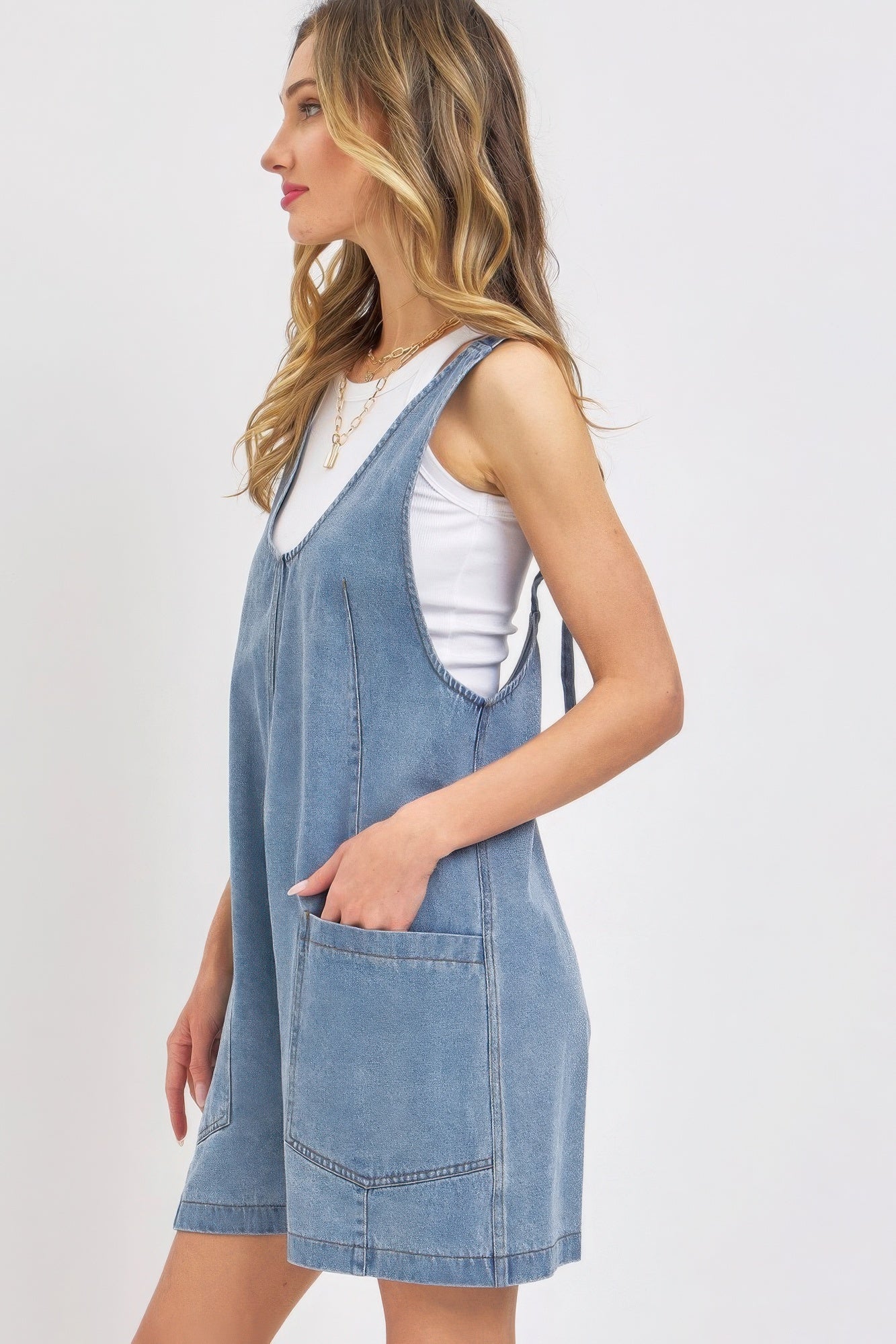 Summer Denim Overall Romper - Tigbul's Variety Fashion Shop