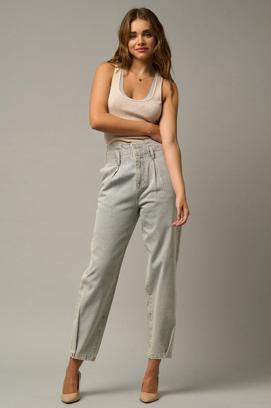 Super High Waist Balloon Jeans - Tigbul's Variety Fashion Shop