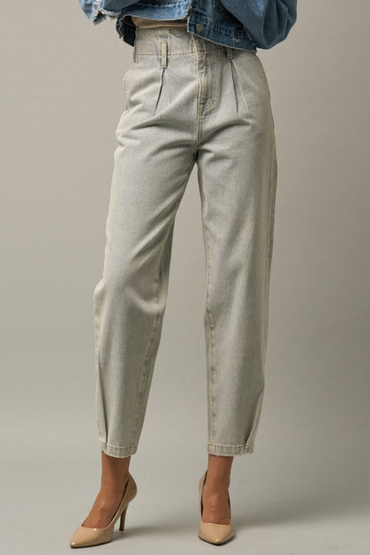 Super High Waist Balloon Jeans - Tigbul's Variety Fashion Shop