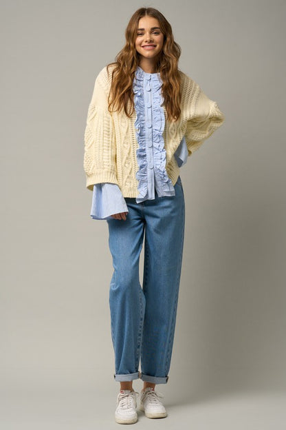 Super High Waist Slouch Jeans - Tigbul's Variety Fashion Shop