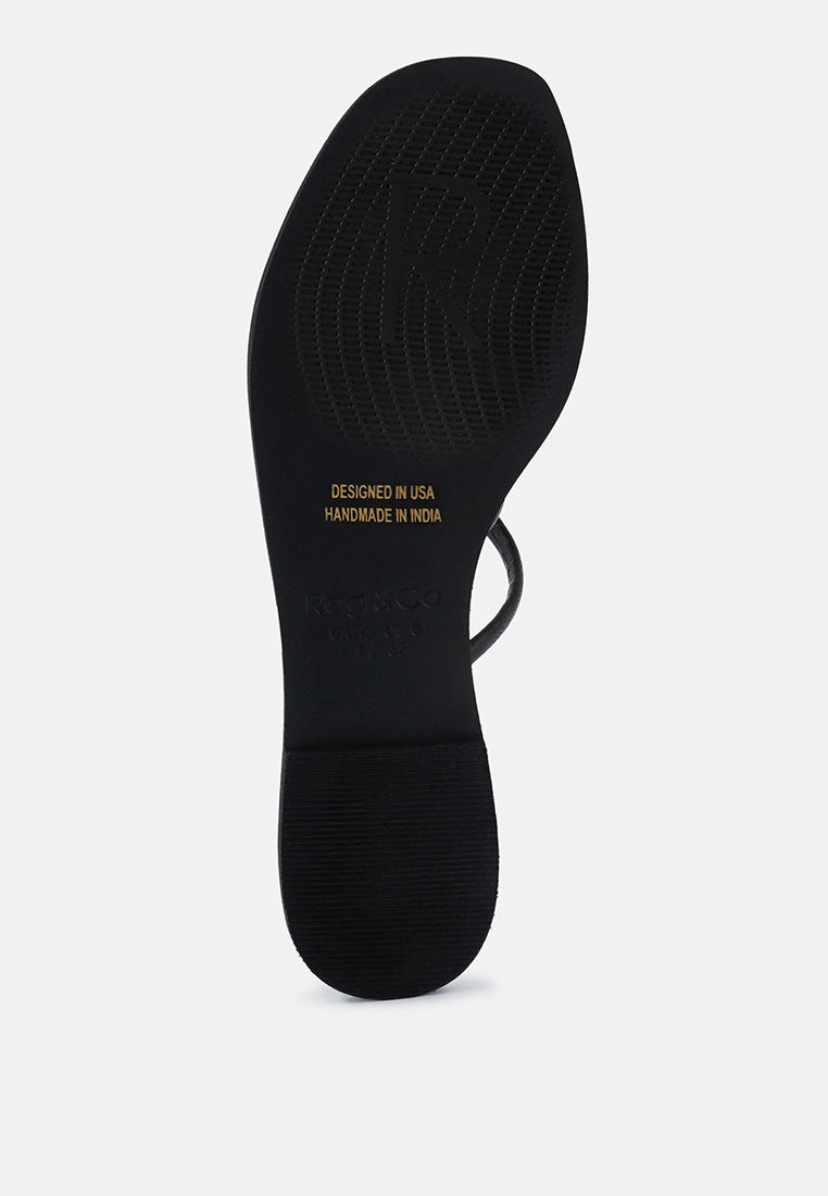 Sweetin Strappy Flat Slip On Sandals - Tigbul's Variety Fashion Shop