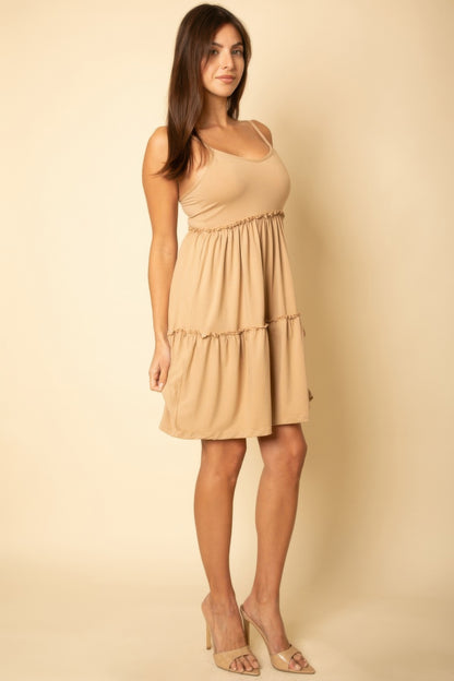 Tiered Cami Swing Dress - Tigbul's Variety Fashion Shop
