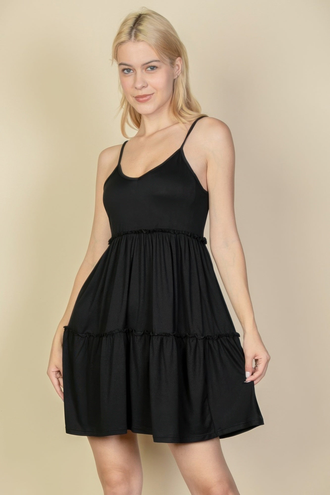 Tiered Cami Swing Dress - Tigbul's Variety Fashion Shop