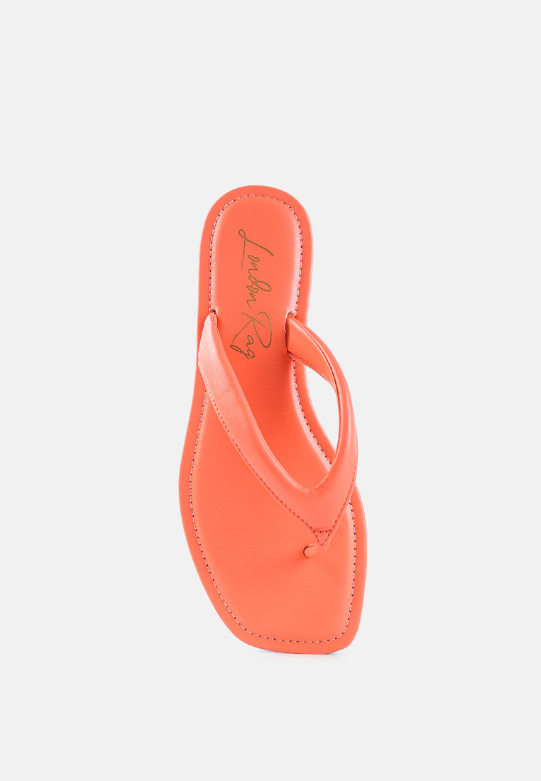 Tolpo Square Toe Thong Flats - Tigbul's Variety Fashion Shop