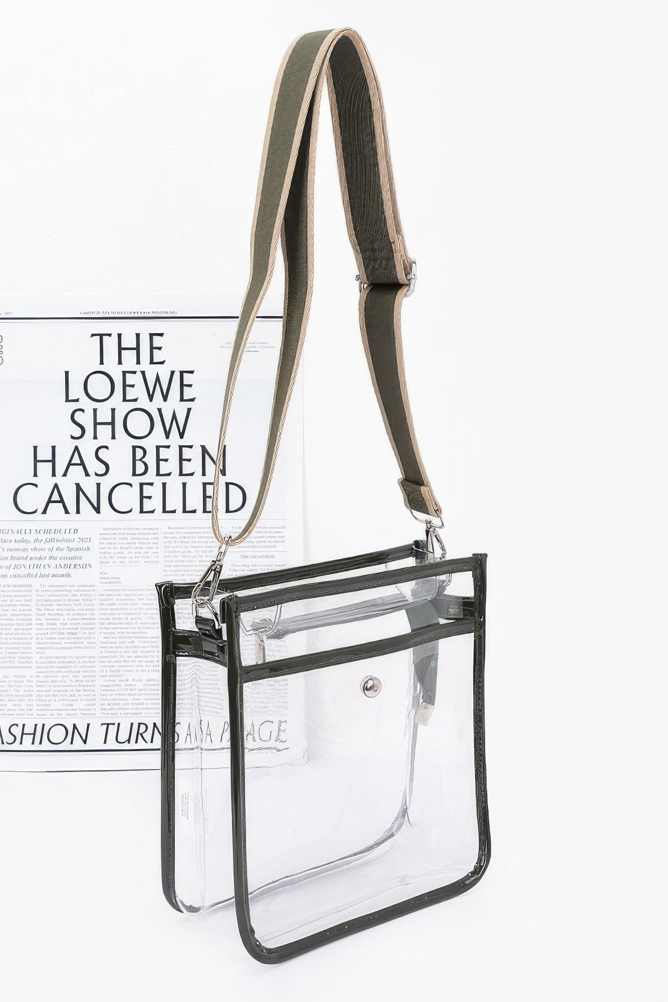 Transparent School Bag W/ Strap - Tigbul's Variety Fashion Shop