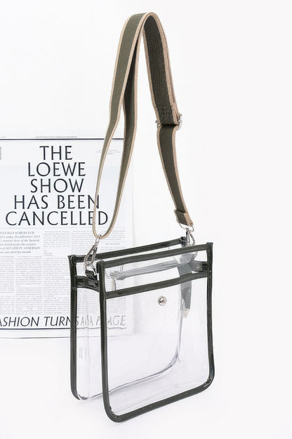 Transparent School Bag W/ Strap - Tigbul's Variety Fashion Shop