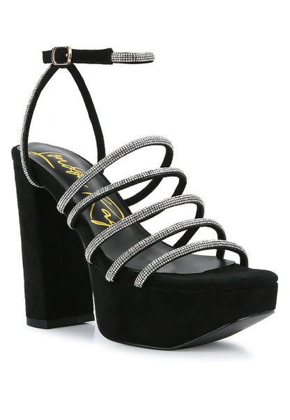 Tricks High Block Heel Sandals - Tigbul's Variety Fashion Shop