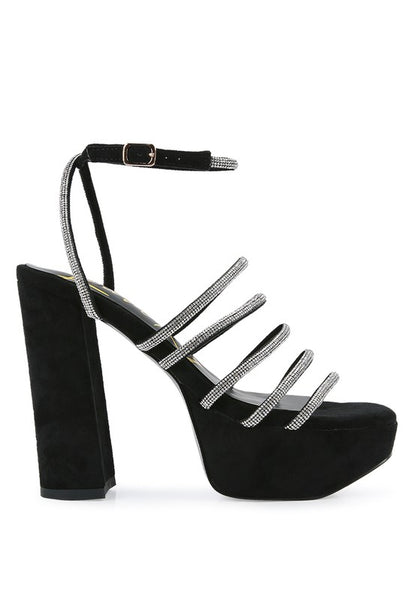 Tricks High Block Heel Sandals - Tigbul's Variety Fashion Shop
