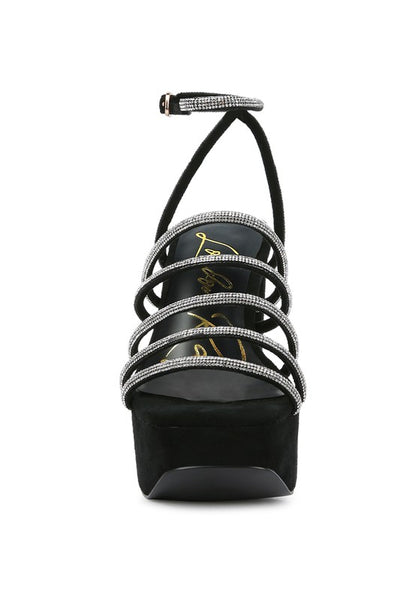 Tricks High Block Heel Sandals - Tigbul's Variety Fashion Shop