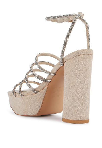 Tricks High Block Heel Sandals - Tigbul's Variety Fashion Shop