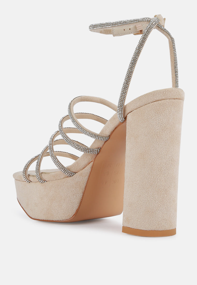 Tricks High Block Heel Sandals - Tigbul's Variety Fashion Shop