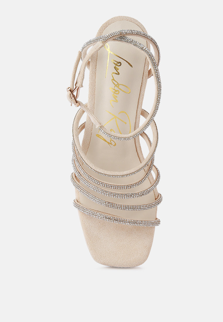 Tricks High Block Heel Sandals - Tigbul's Variety Fashion Shop
