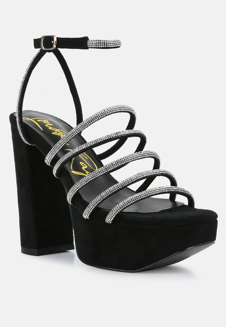 Tricks High Block Heel Sandals - Tigbul's Variety Fashion Shop