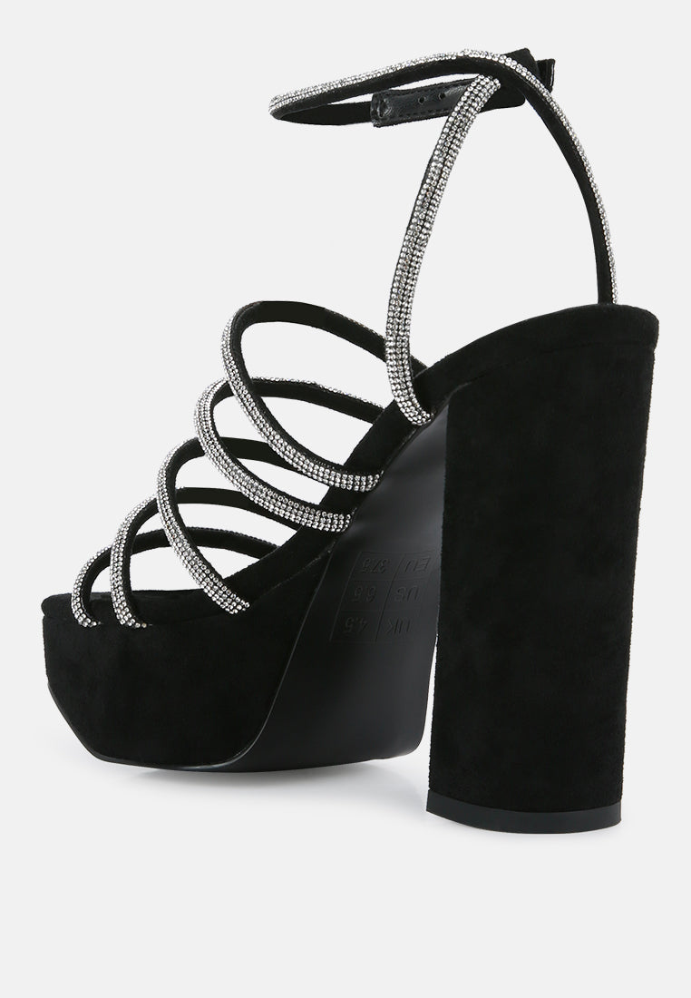 Tricks High Block Heel Sandals - Tigbul's Variety Fashion Shop