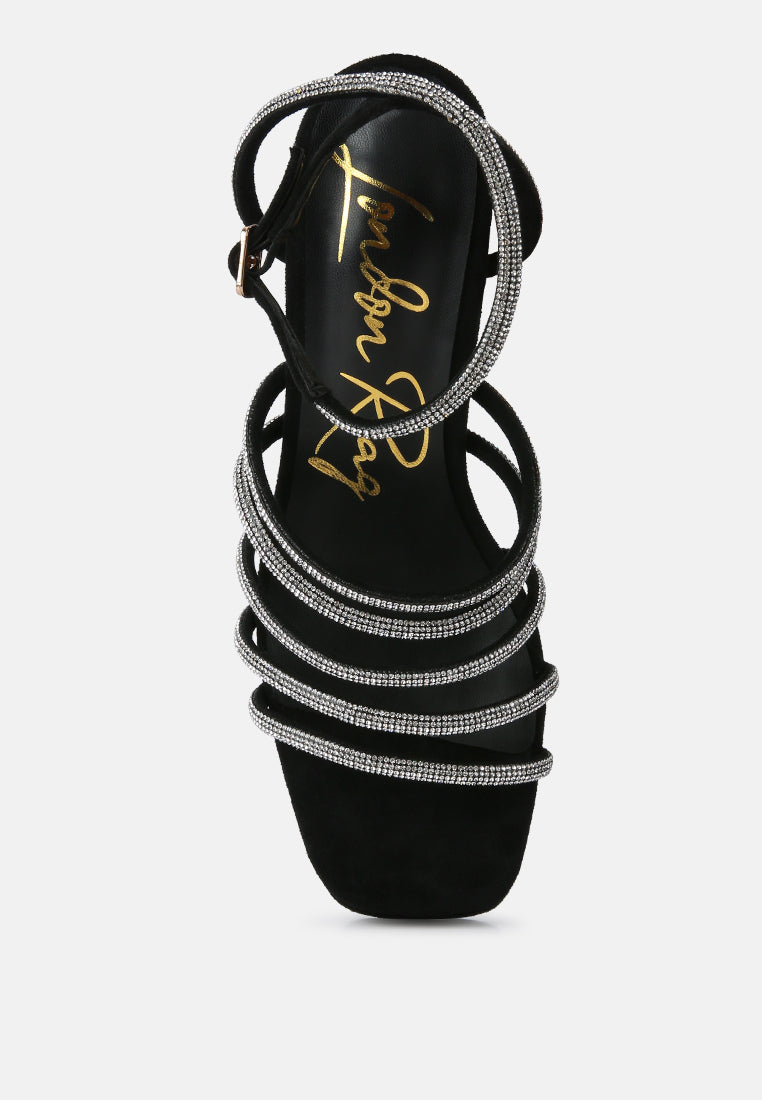 Tricks High Block Heel Sandals - Tigbul's Variety Fashion Shop