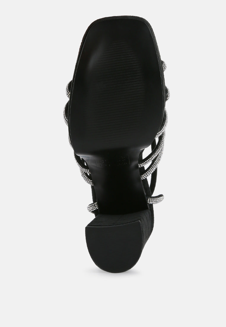 Tricks High Block Heel Sandals - Tigbul's Variety Fashion Shop