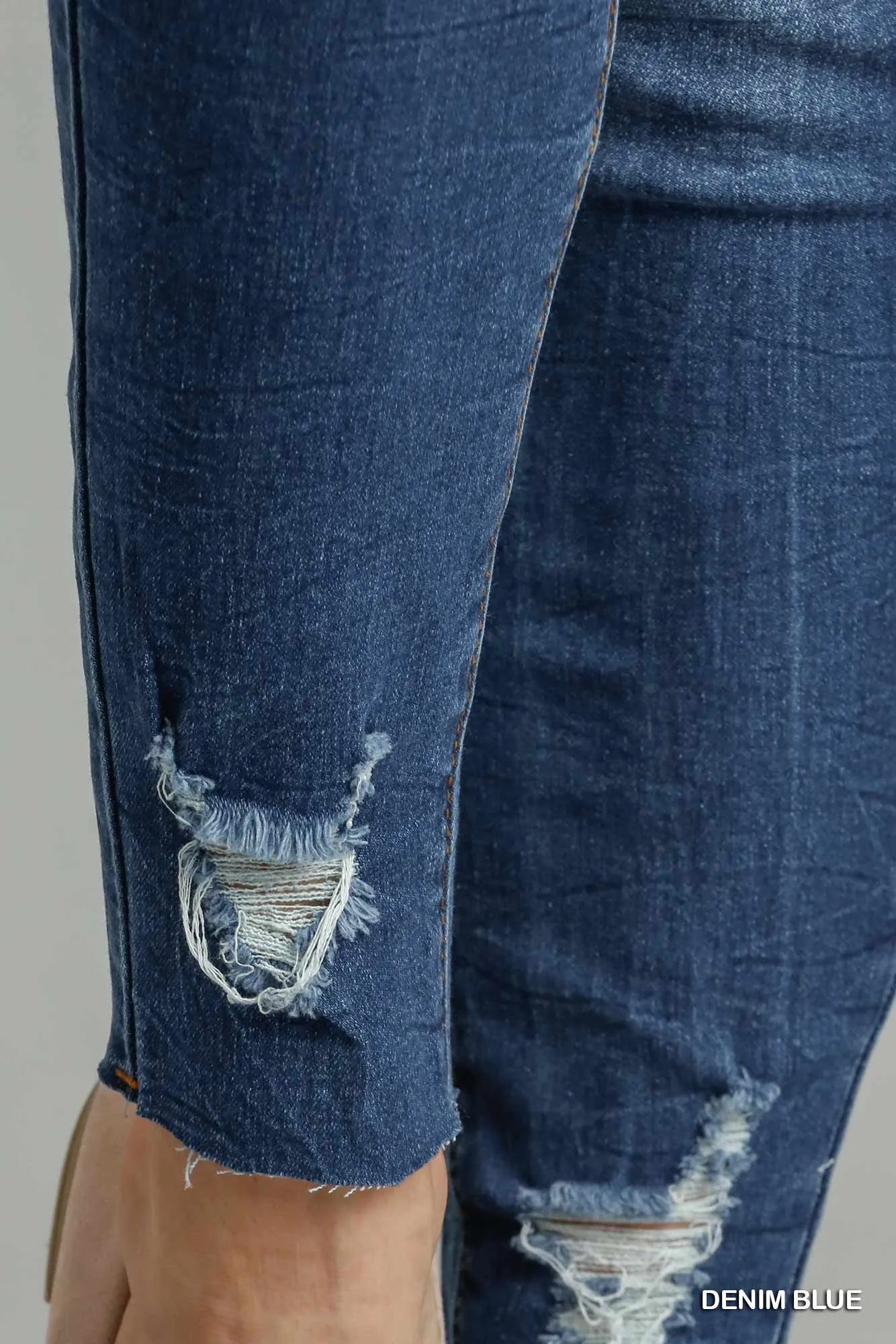 Umgee Distressed Skinny Jeans with Pockets - Tigbul's Variety Fashion Shop