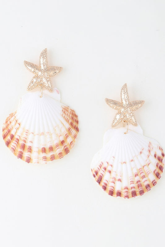 Under The Sea Clam Earrings - Tigbul's Variety Fashion Shop