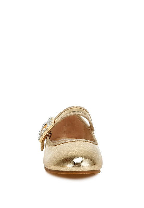 Upstage Brooch Mary Jane Sandals - Tigbul's Variety Fashion Shop