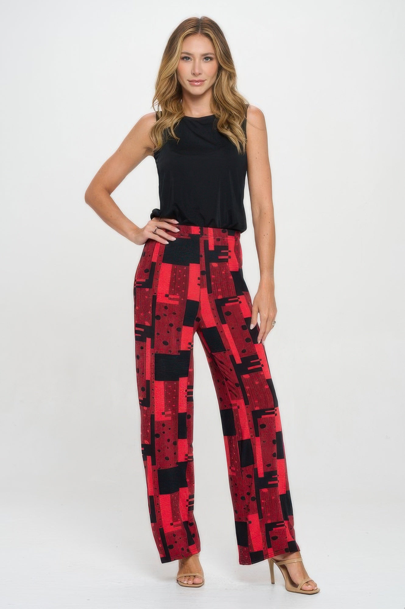 Venechia Pleated Wide Leg Pants - Tigbul's Variety Fashion Shop