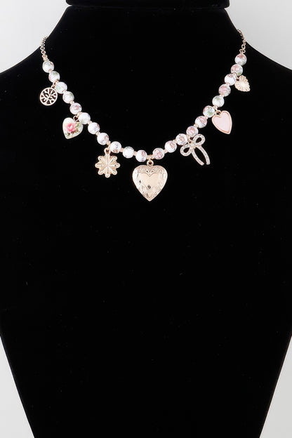 Vintage Heart Charms Necklace - Tigbul's Variety Fashion Shop