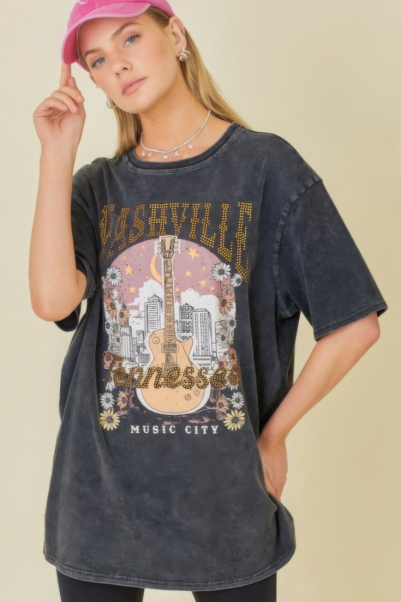 Washing Nashville Music City Graphic T-shirts - Tigbul's Variety Fashion Shop