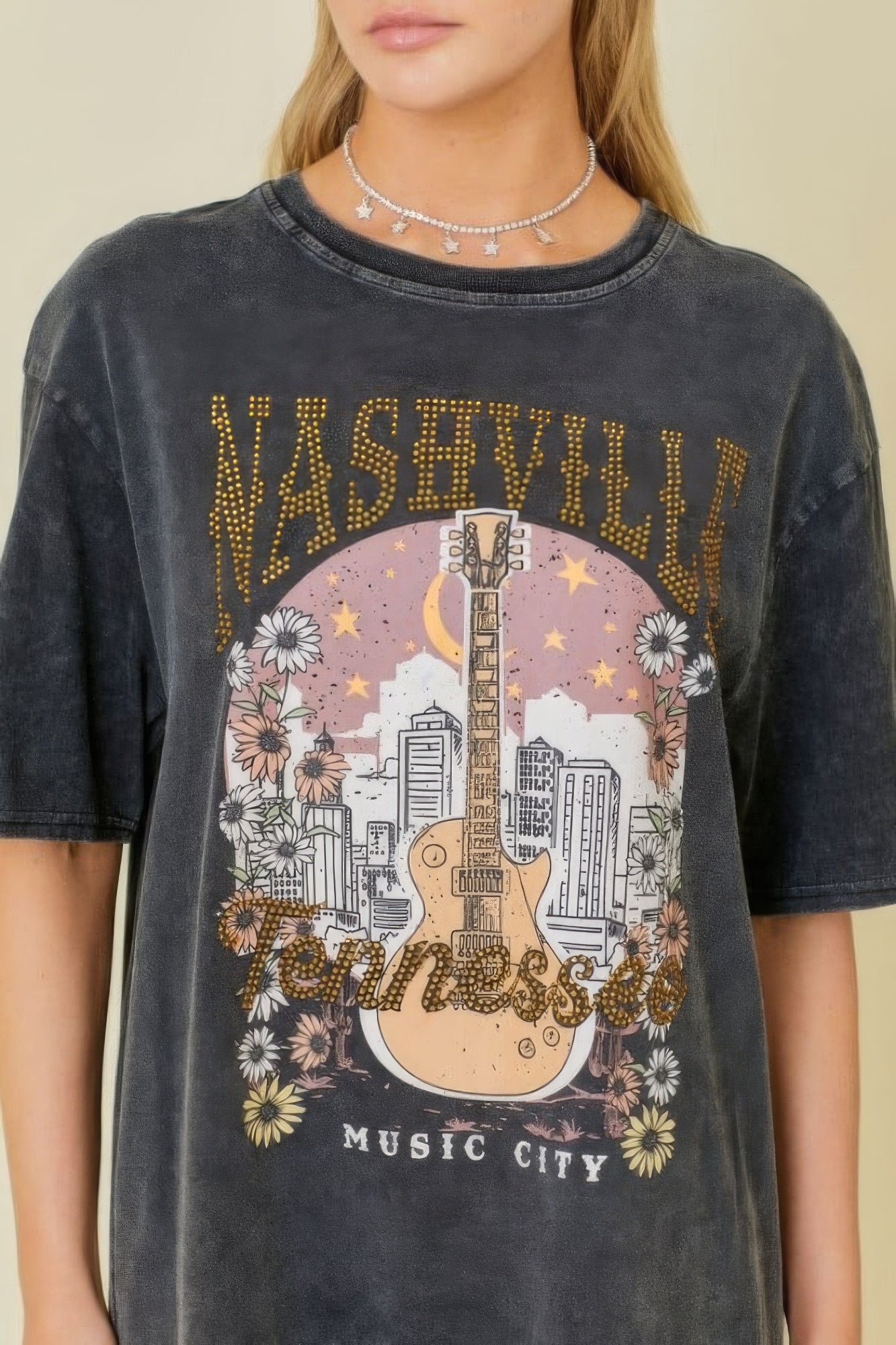 Washing Nashville Music City Graphic T-shirts - Tigbul's Variety Fashion Shop