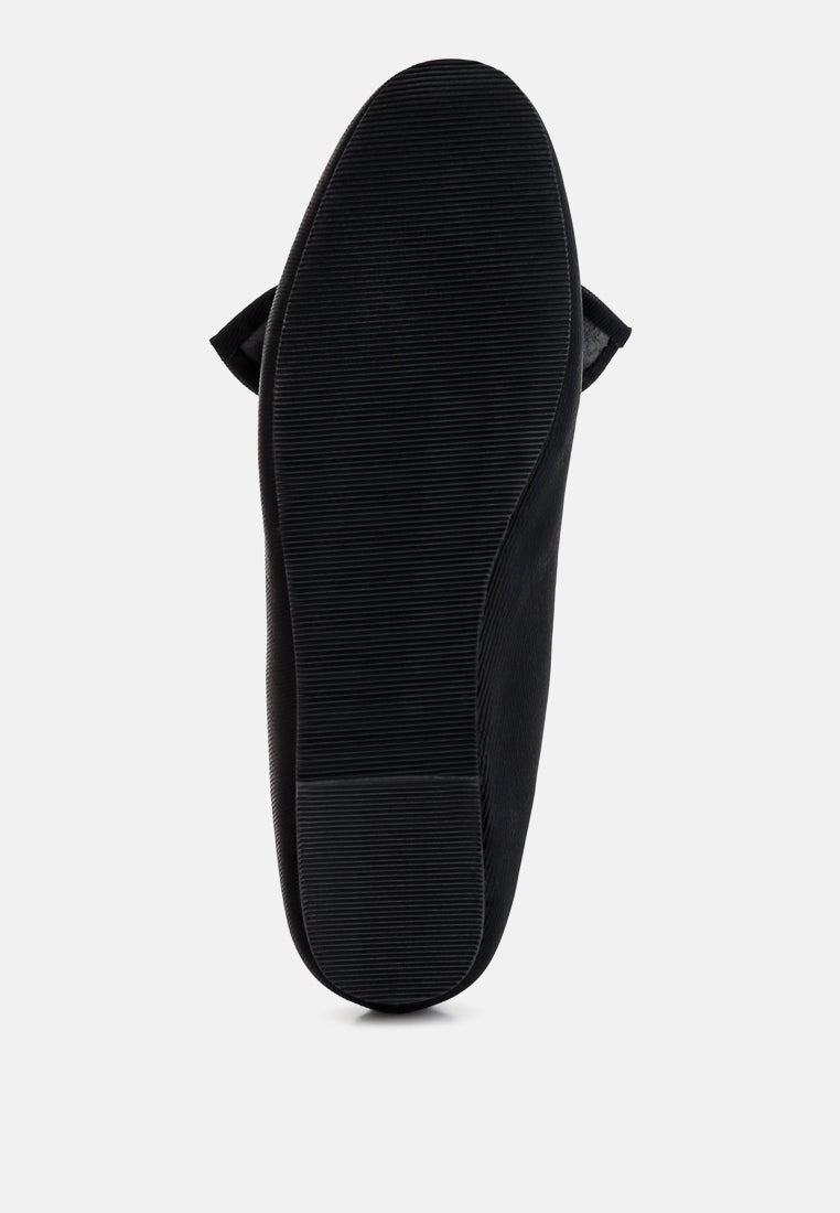 Waveney Bow Embellished Loafers - Tigbul's Variety Fashion Shop