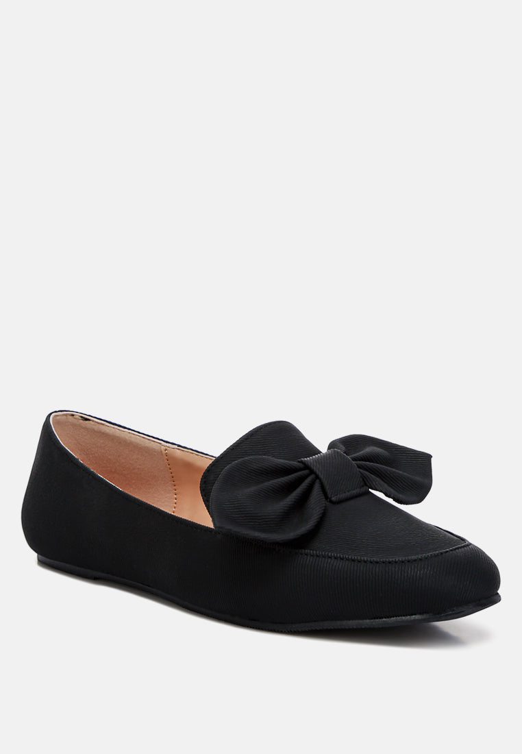 Waveney Bow Embellished Loafers - Tigbul's Variety Fashion Shop