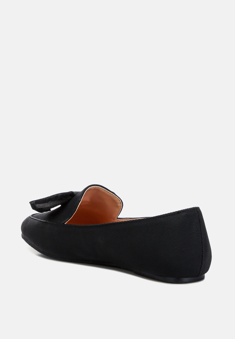 Waveney Bow Embellished Loafers - Tigbul's Variety Fashion Shop