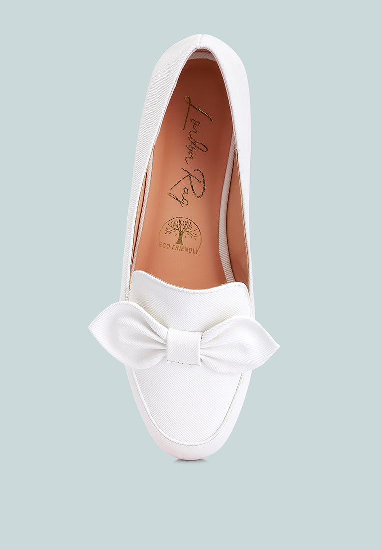 Waveney Bow Embellished Loafers - Tigbul's Variety Fashion Shop