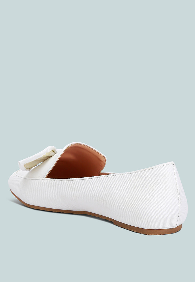 Waveney Bow Embellished Loafers - Tigbul's Variety Fashion Shop
