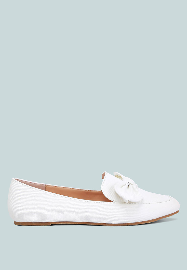 Waveney Bow Embellished Loafers - Tigbul's Variety Fashion Shop