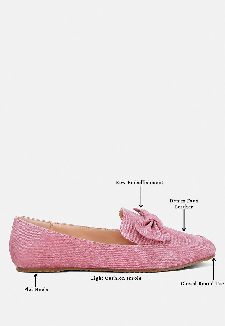 Waveney Bow Embellished Loafers - Tigbul's Variety Fashion Shop