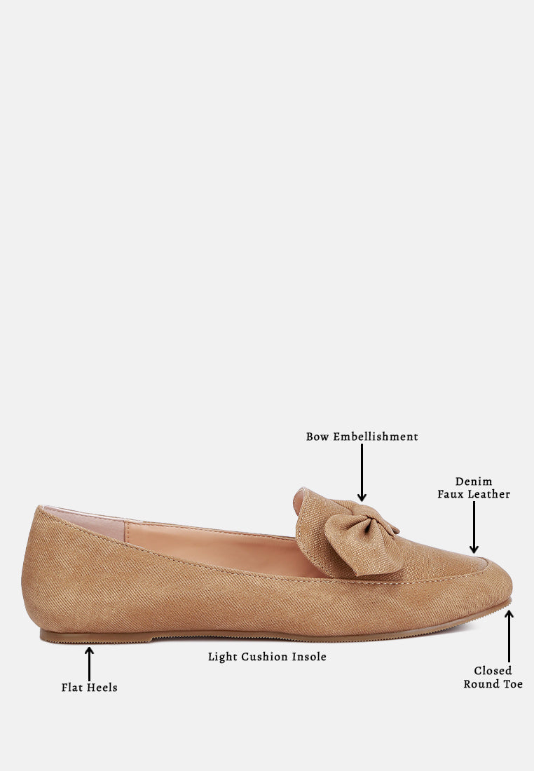 Waveney Bow Embellished Loafers - Tigbul's Variety Fashion Shop
