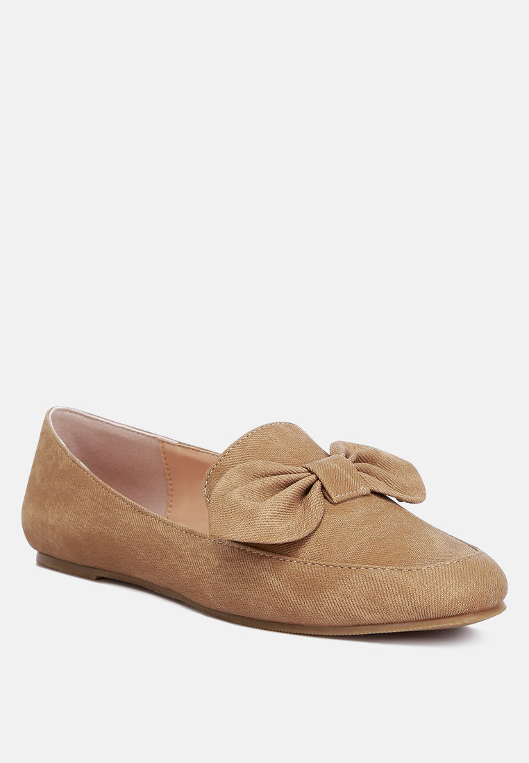 Waveney Bow Embellished Loafers - Tigbul's Variety Fashion Shop