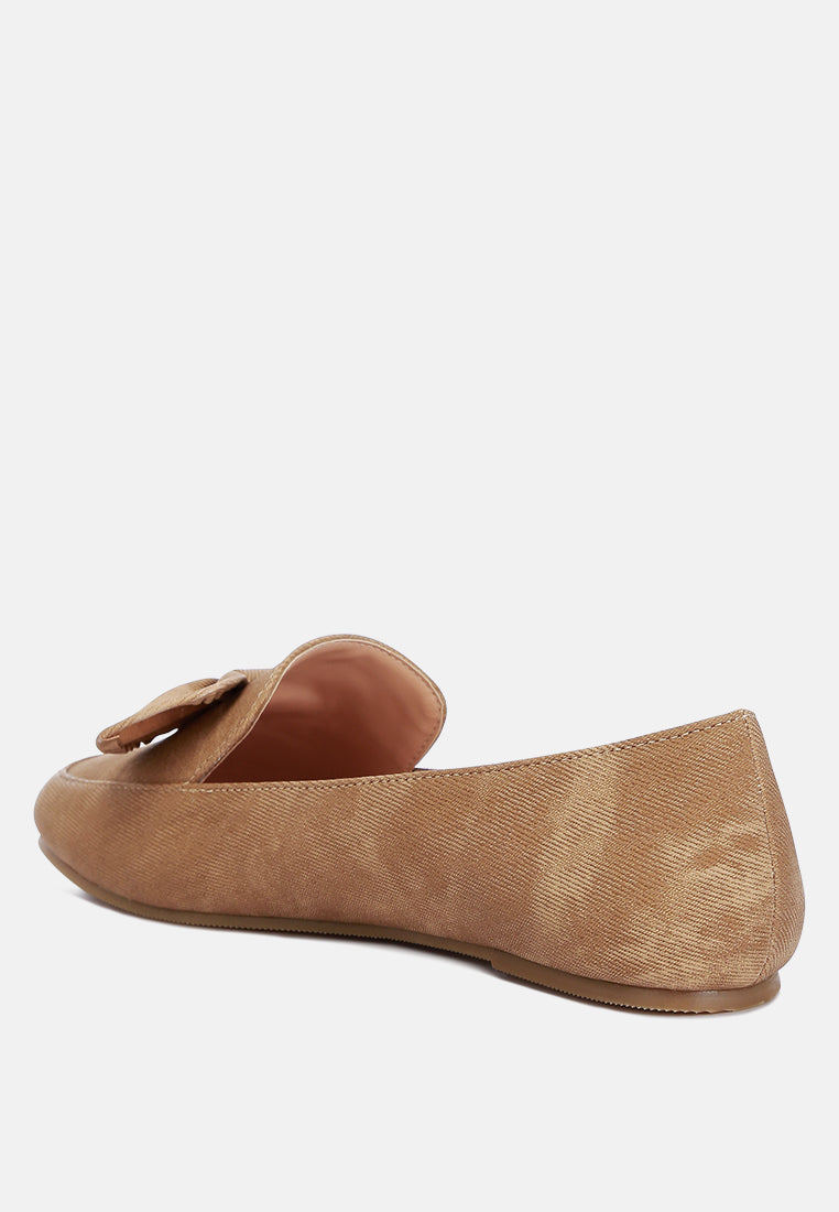 Waveney Bow Embellished Loafers - Tigbul's Variety Fashion Shop